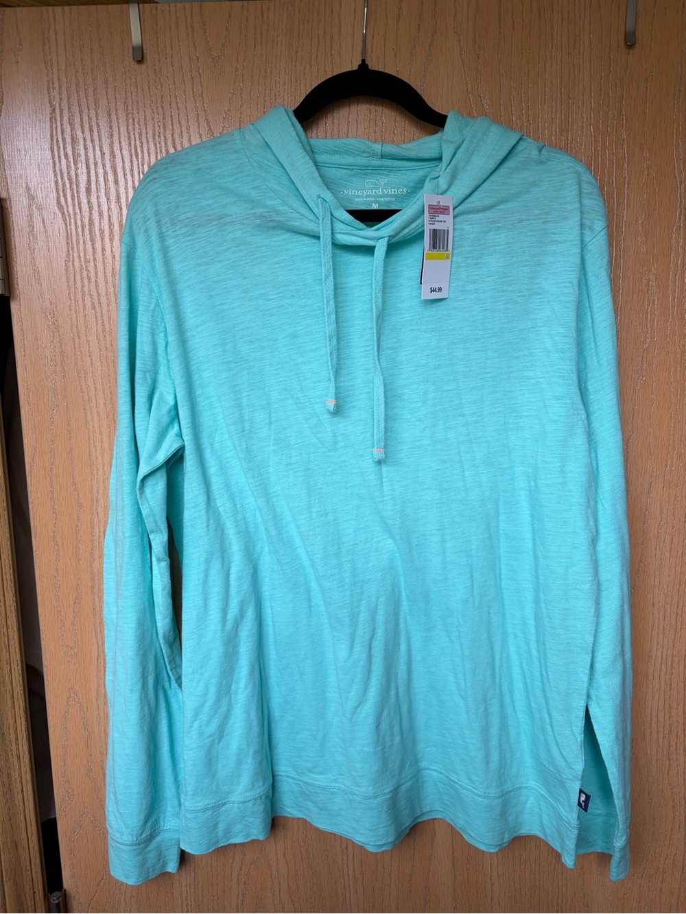 NWT Vineyard Vines turquoise Lightweight Hoodie - Men’s Medium